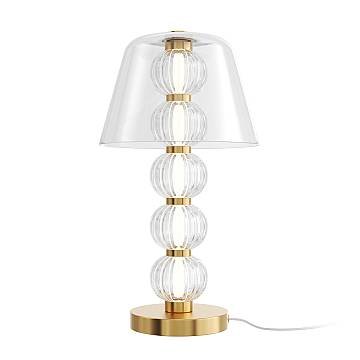 Maytoni Lampada da tavolo moderna Amulet 1 luce LED integrato oro metallo vetro Maytoni Lampada da tavolo moderna Amulet 1 luce LED integrato oro metallo vetro