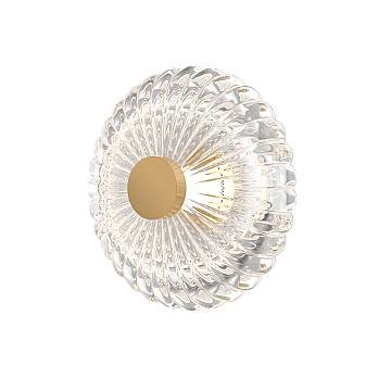 Maytoni applique moderna Amulet 1 luce LED integrato oro metallo vetro Maytoni applique moderna Amulet 1 luce LED integrato oro metallo vetro