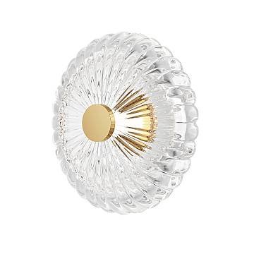 Maytoni applique moderna Amulet 1 luce LED integrato oro metallo vetro Maytoni applique moderna Amulet 1 luce LED integrato oro metallo vetro