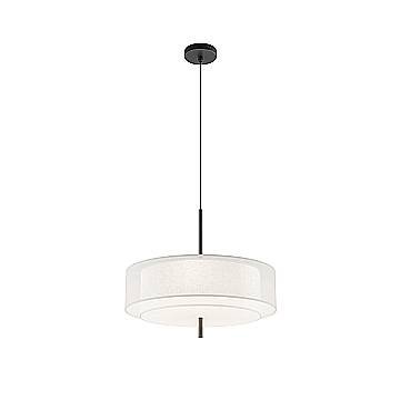 Maytoni Lampadario contemporaneo Bergamo 5 luci E27 nero metallo diffusore tessuto Maytoni Lampadario contemporaneo Bergamo 5 luci E27 nero metallo diffusore tessuto
