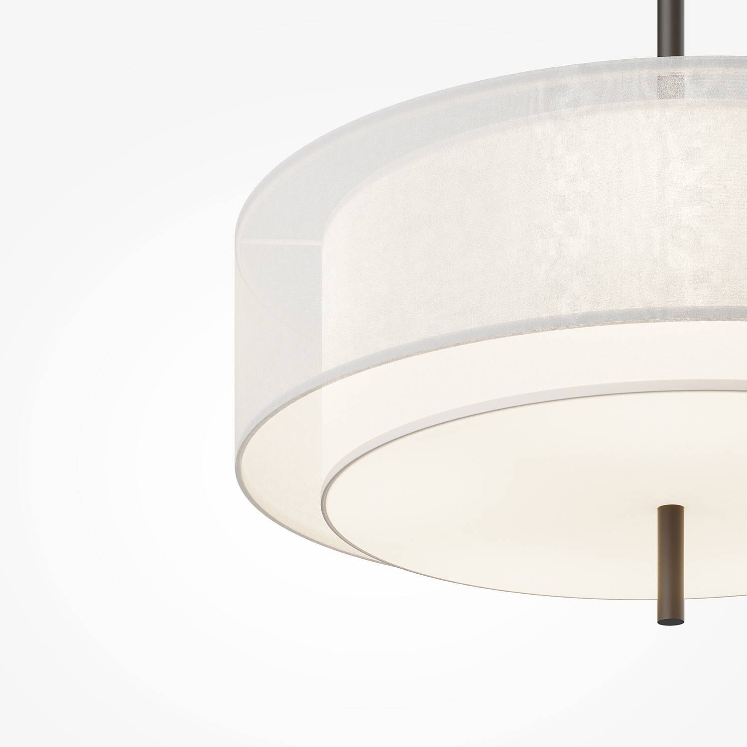 Lampadario Contemporaneo Bergamo Metallo Nero Pralume Bianco 5 Luci E27 Ip20 D50 MOD613PL-05W1