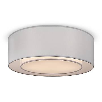 Maytoni Plafoniera Moderna Bergamo 3 luci E27 Cromo Metallo Tessuto
