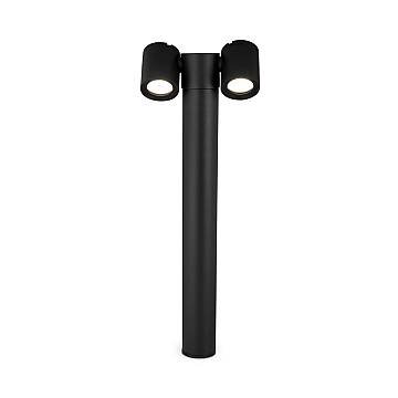 Lampada Da Terra Moderna Da Esterno Alluminio Nero 2 Luci Gu10 50W Ip54 Lampada Da Terra Moderna Da Esterno Alluminio Nero 2 Luci Gu10 50W Ip54