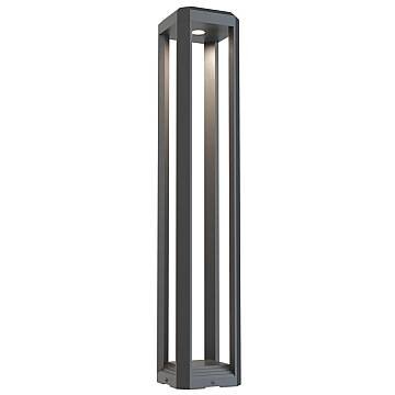 Lampada Da Terra Moderna Da Esterno Alluminio Grigio Luce Led 13W Ip65
