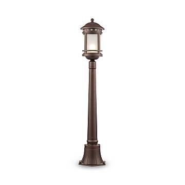 Lampada Da Terra Vintage Da Esterno Alluminio Marrone 1 Luce E27 60W Ip44 Lampada Da Terra Vintage Da Esterno Alluminio Marrone 1 Luce E27 60W Ip44