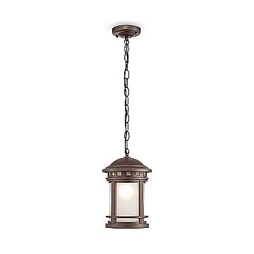 Lampade A Soffitto Vintage Da Esterno Alluminio Marrone 1 Luce E27 60W Ip44