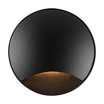 Segnapasso Da Esterno Moderno Biscotti Luce Led 3W Alluminio Nero Ip65 Segnapasso Da Esterno Moderno Biscotti Luce Led 3W Alluminio Nero Ip65