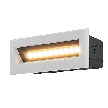 Segnapasso Da Esterno Moderno Bosca Led Integrato 5W Metallo Bianco Ip65 Segnapasso Da Esterno Moderno Bosca Led Integrato 5W Metallo Bianco Ip65