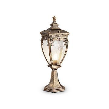 Lampada Da Terra Classica Da Esterno Alluminio Oro 1 Luce E27 60W Ip44
