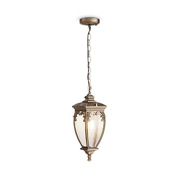 Lampada A Soffitto Classica Da Esterno Alluminio Oro 1 Luce E27 60W Ip44