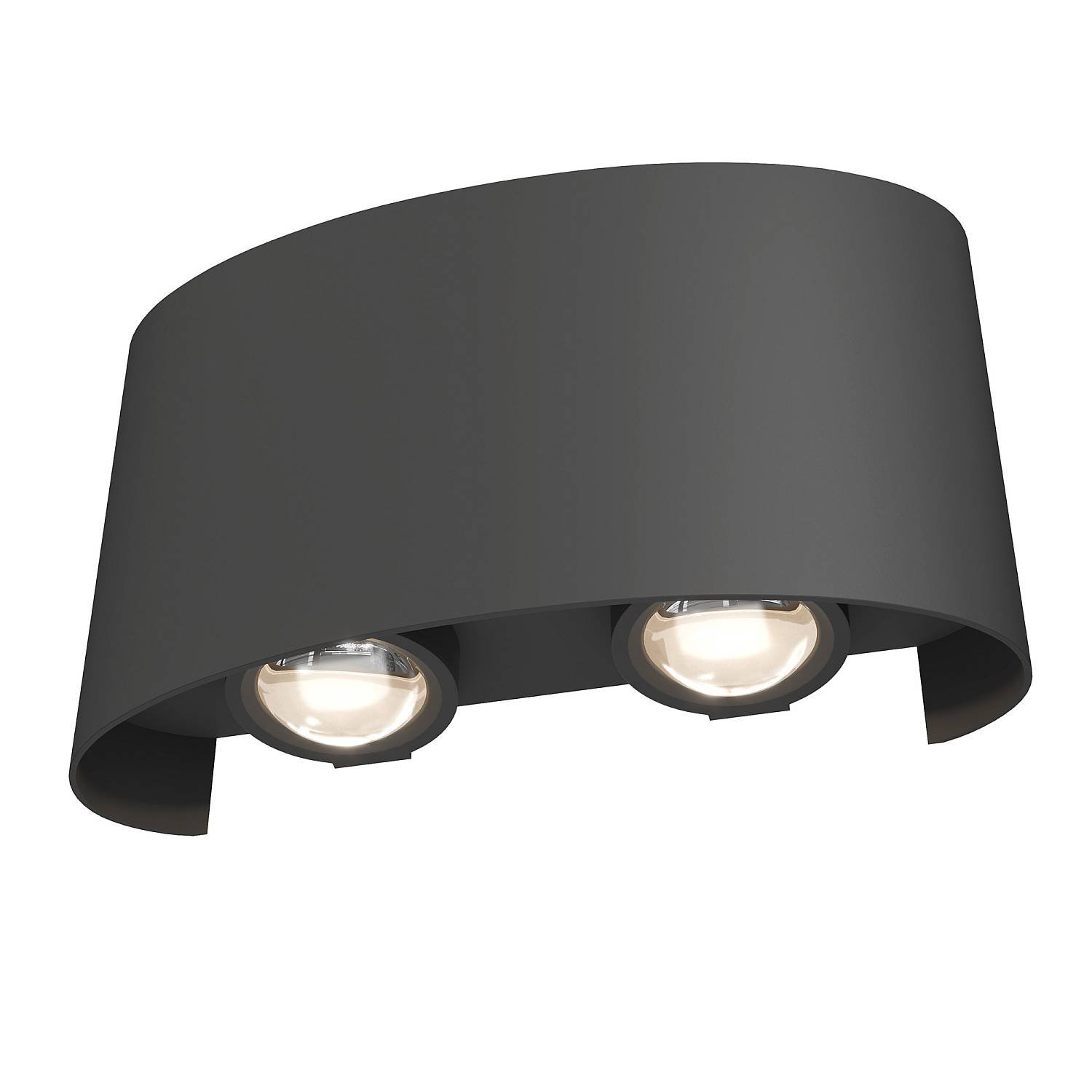 Lampada Da Parete Moderna Da Esterno Metallo Grigio Luce Led 4W Ip54 O417WL-L4GR3K