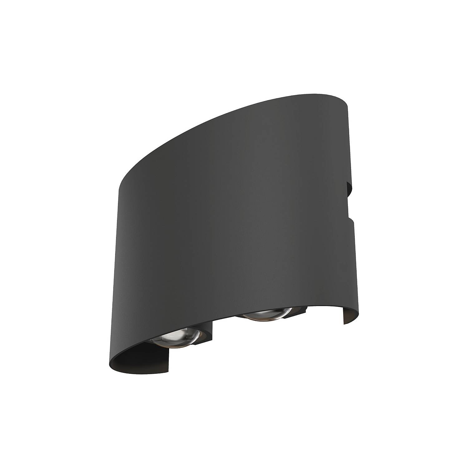 Lampada Da Parete Moderna Da Esterno Metallo Grigio Luce Led 4W Ip54 O417WL-L4GR3K