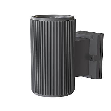 Lampada Da Parete Moderna Per Esterno Metallo Grigio Luce1E27 60W Ip54