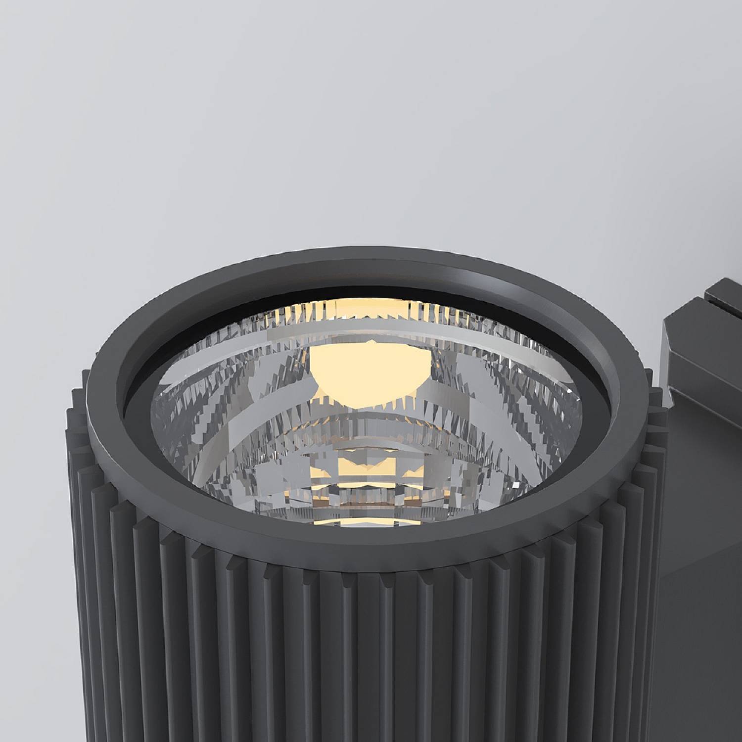 Lampada Da Parete Moderna Per Esterno Metallo Grigio Luce1E27 60W Ip54 O419WL-01GR