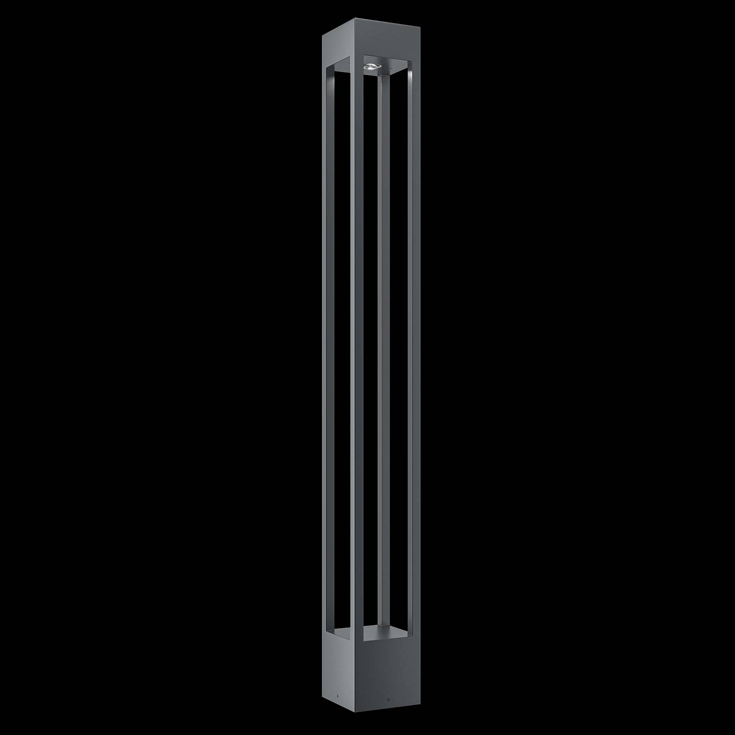 Lampada Da Terra Moderna Da Esterno Metallo Grafite Luce Led 10W Ip65 O424FL-L10GF