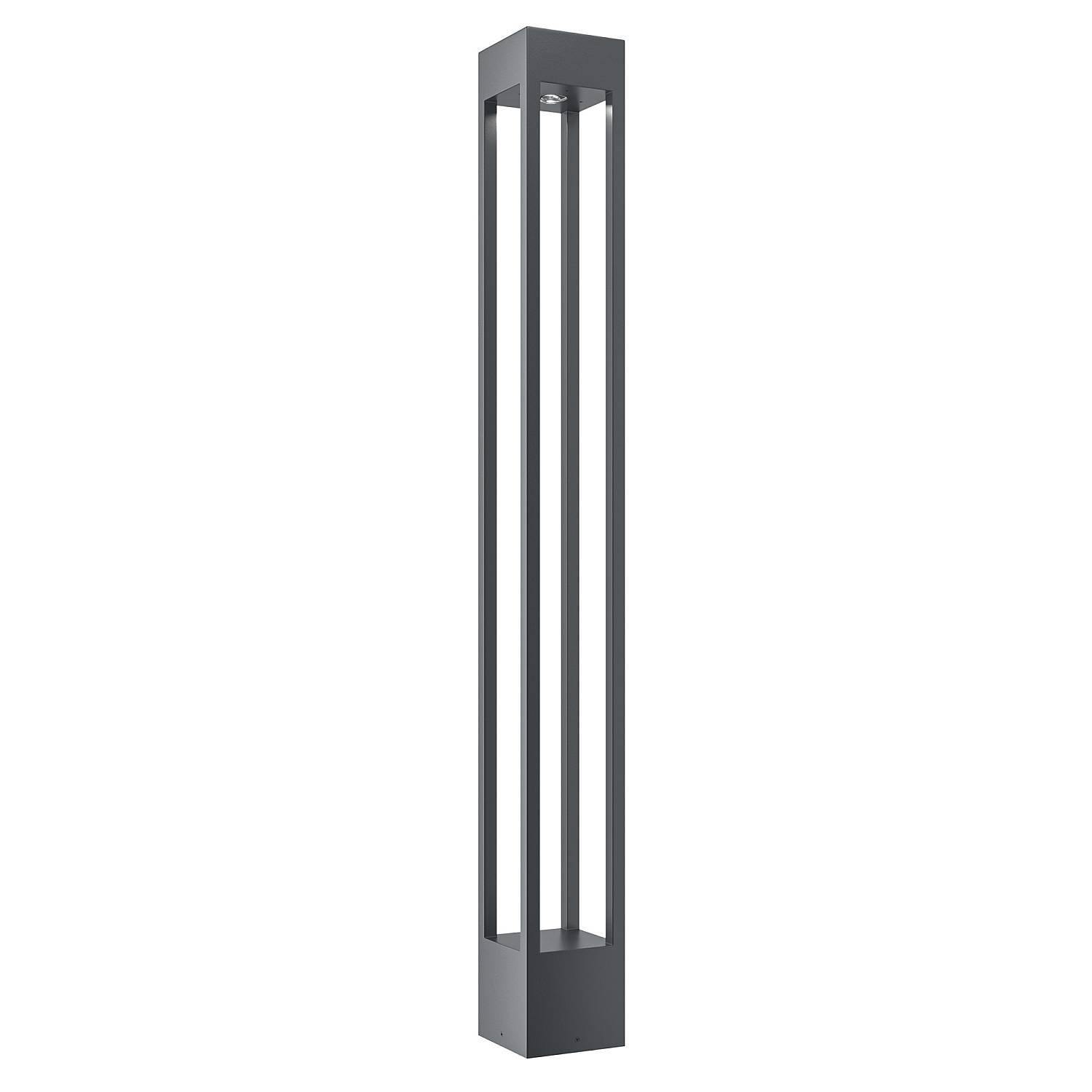 Lampada Da Terra Moderna Da Esterno Metallo Grafite Luce Led 10W Ip65 O424FL-L10GF