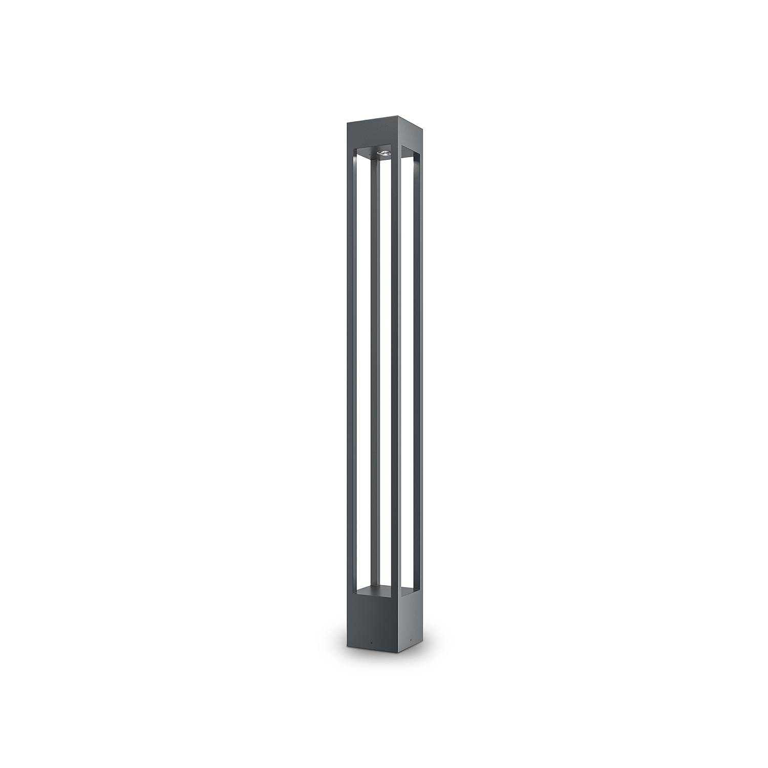 Lampada Da Terra Moderna Da Esterno Metallo Grafite Luce Led 10W Ip65 O424FL-L10GF