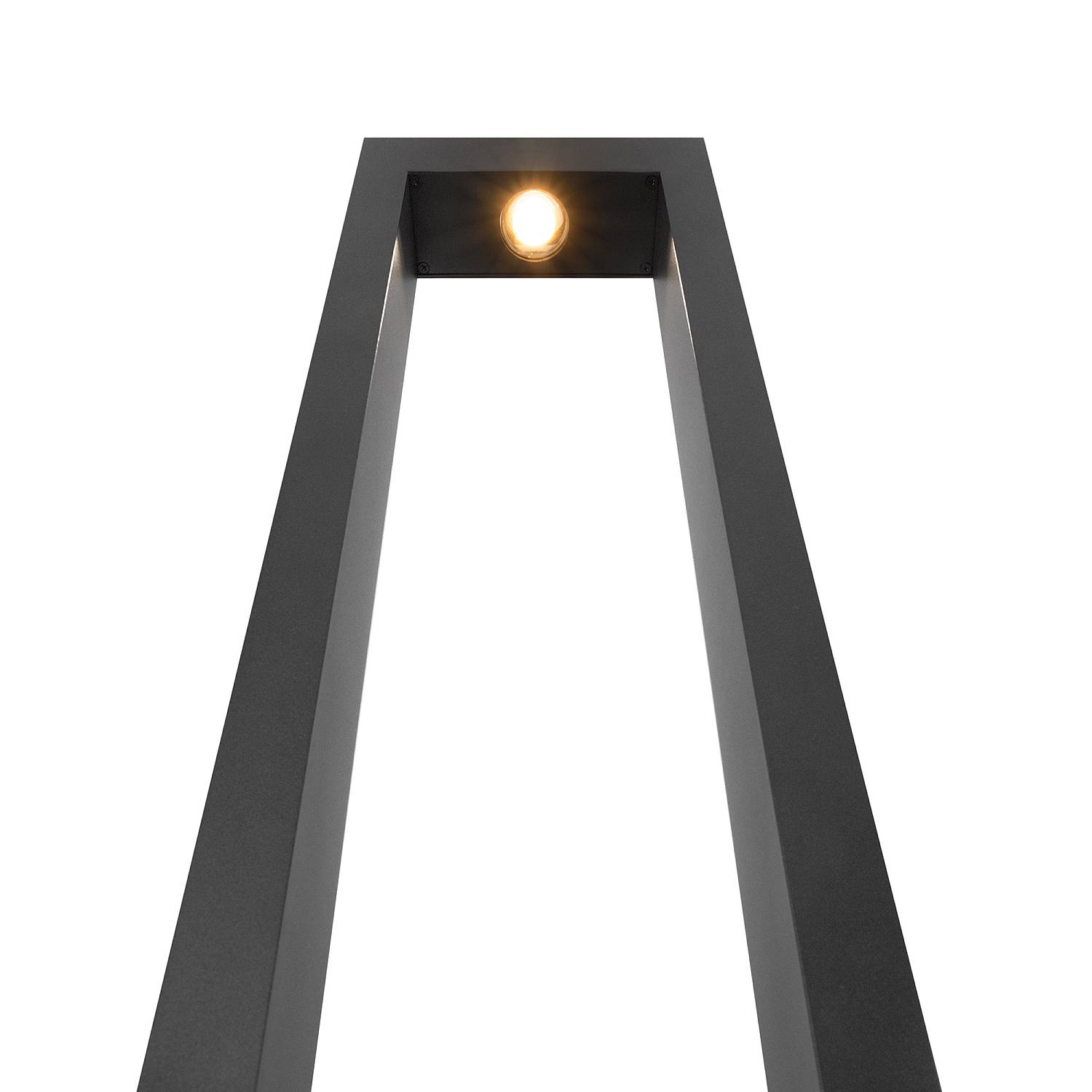 Lampada Da Terra Moderna Per Esterno Metallo Grafite Luce Led 10W Ip65 O425FL-L10GF
