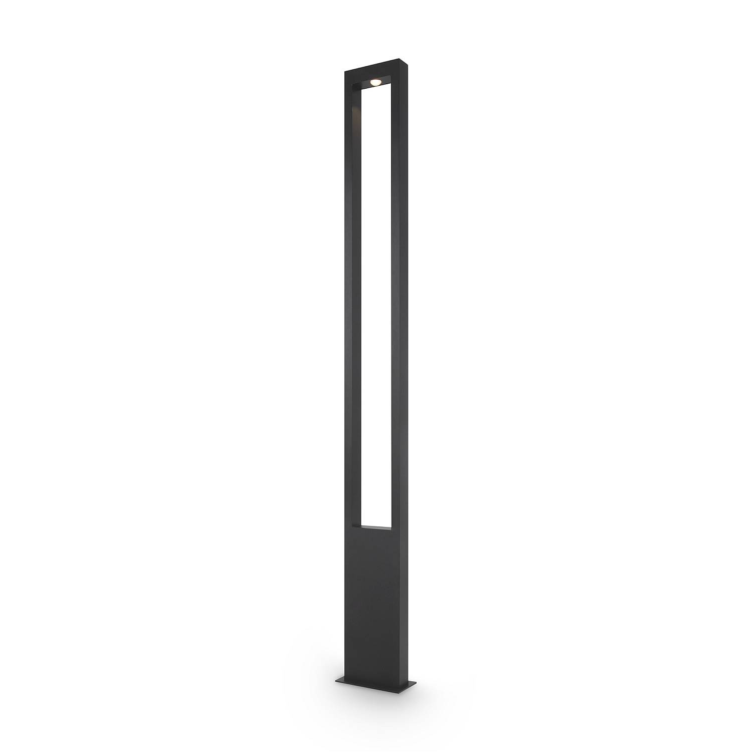 Lampada Da Terra Moderna Per Esterno Metallo Grafite Luce Led 25W Ip65 O425FL-L25GF