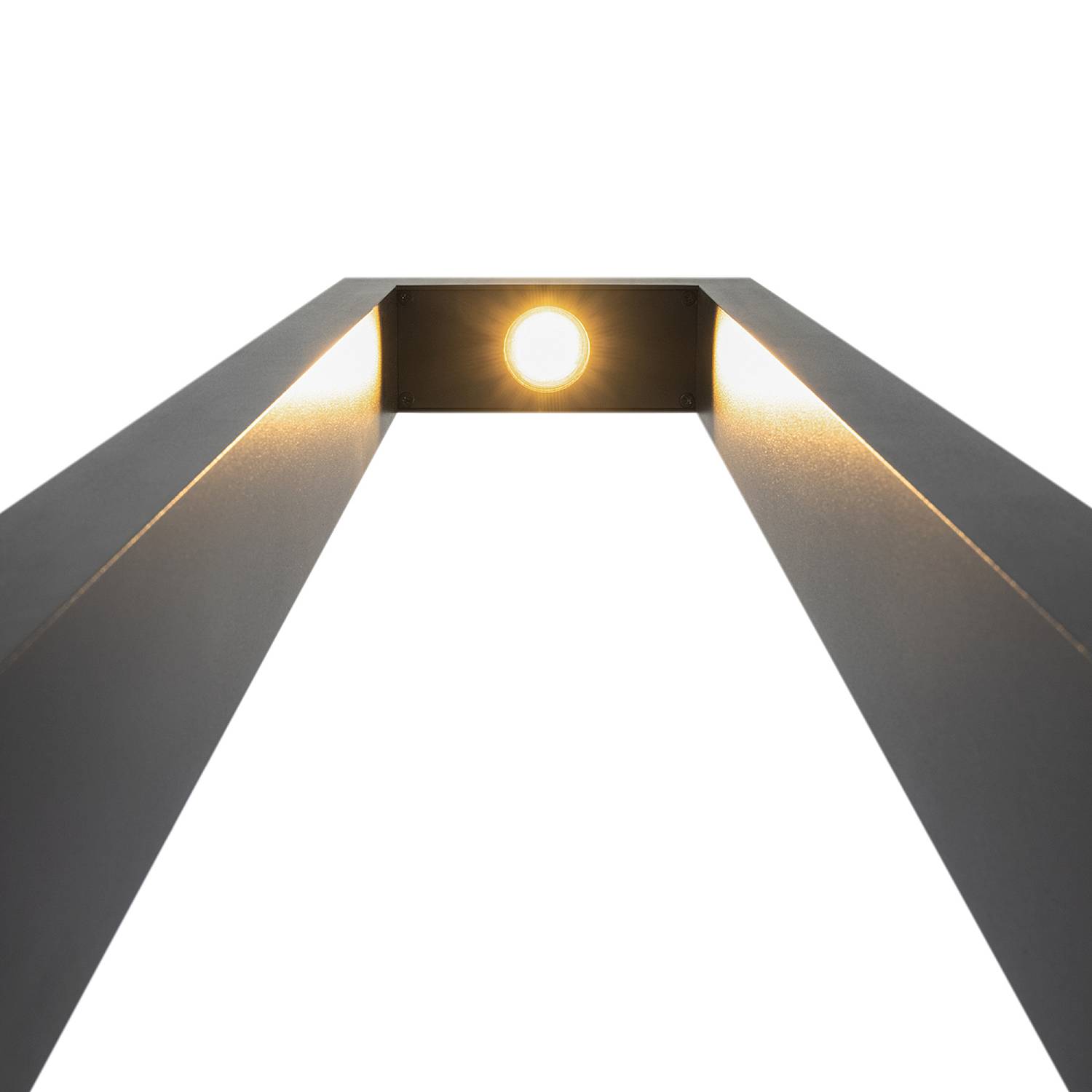 Lampada Da Terra Moderna Per Esterno Metallo Grafite Luce Led 25W Ip65 O425FL-L25GF