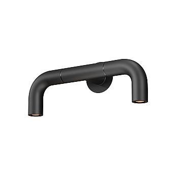 Maytoni Applique design Sleek 2 luci LED integrato IP65 grafite metallo