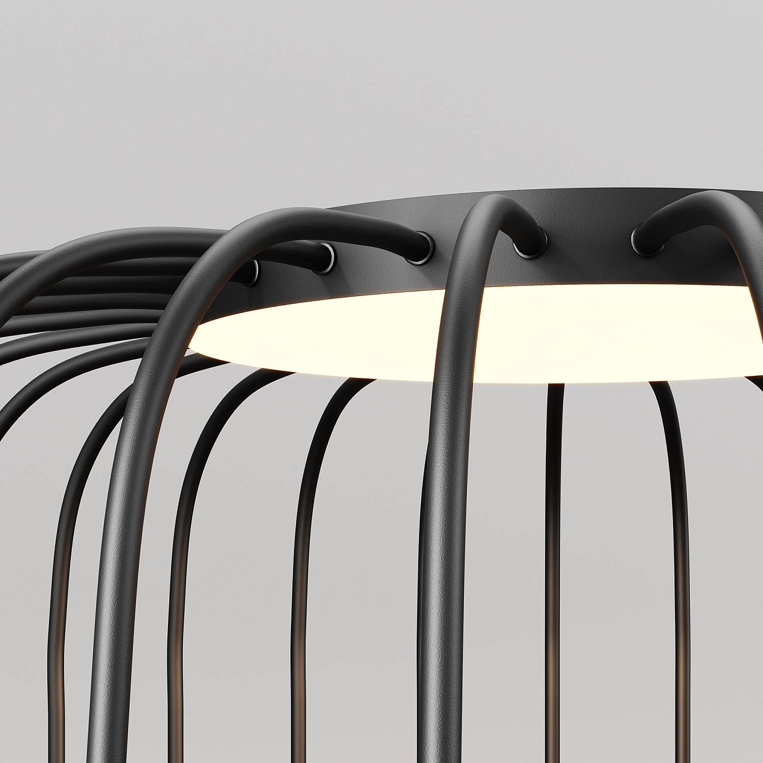 Lampada Da Terra Esterno Moderna Wisp Acciaio Grafite Led 18W 3000K Ip54 O478FL-L18GF3K