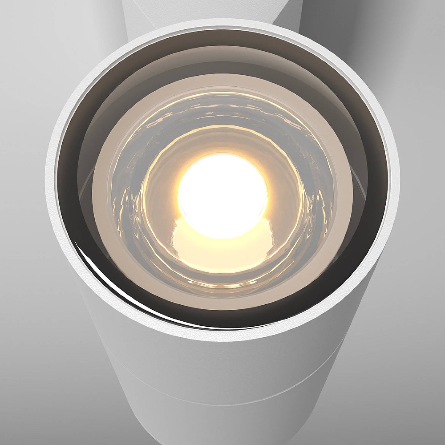 Lampada Da Parete Moderna Da Esterno Alluminio Bianco Luce1Gu10 50W Ip54 O574WL-01W