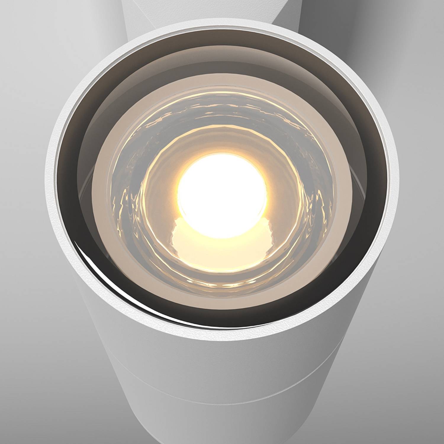 Lampada Da Parete Moderna Da Esterno Alluminio Bianco Luce1Gu10 50W Ip54 O574WL-01W