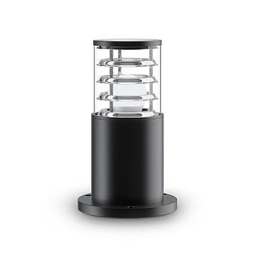 Maytoni Lampada da terra moderna Bronx 1 luce E27 IP54 nero alluminio Maytoni Lampada da terra moderna Bronx 1 luce E27 IP54 nero alluminio