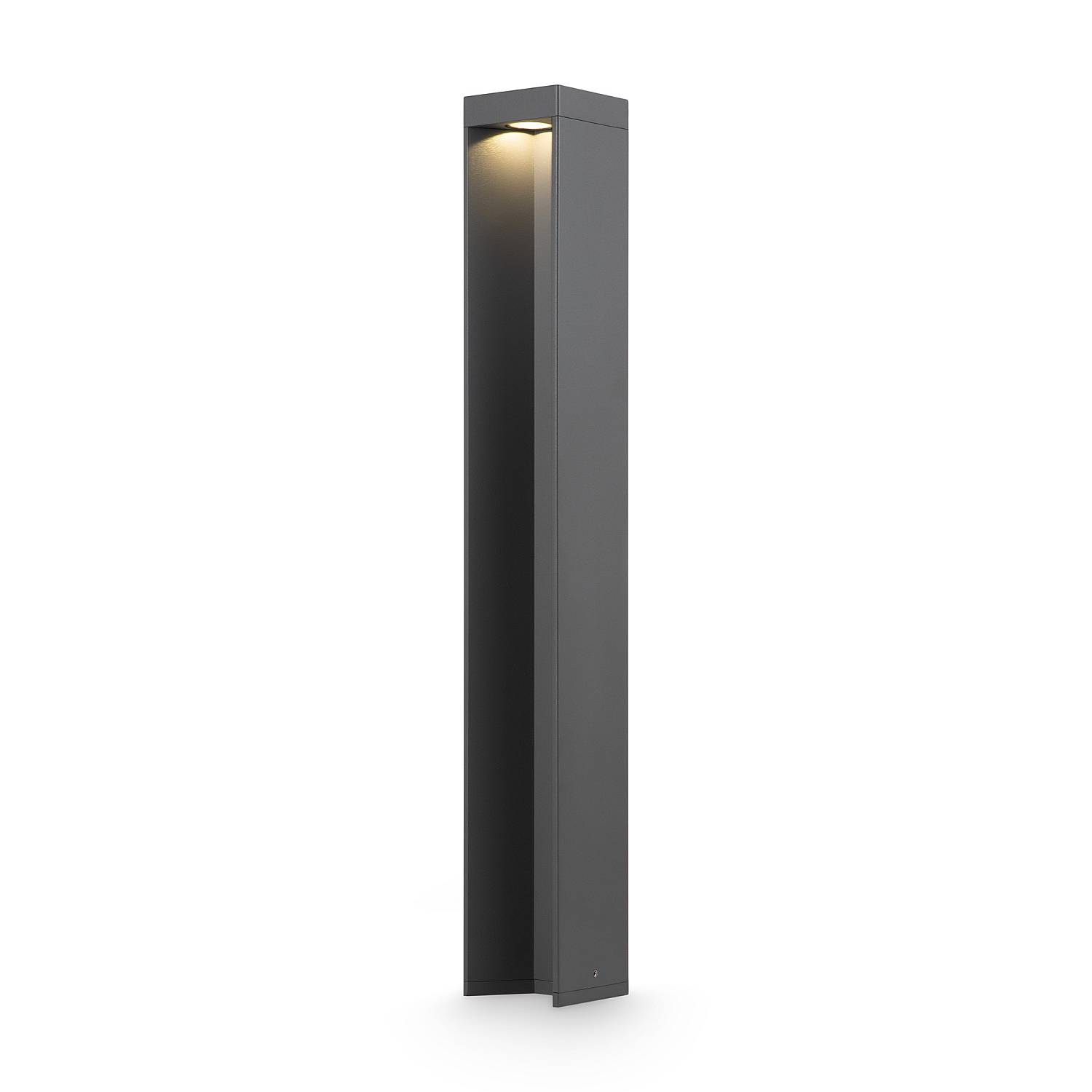 Lampada Da Terra Moderna Per Esterno Alluminio Grigio Luce Led 9W Ip54 O596FL-L9GR4K1
