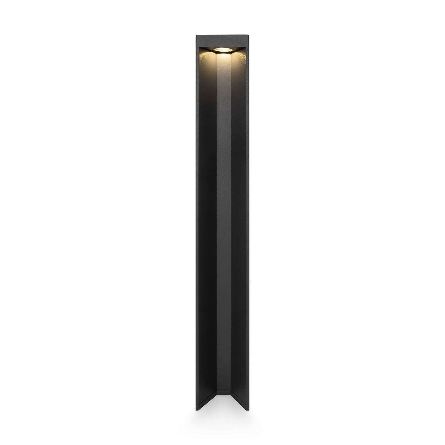 Lampada Da Terra Moderna Per Esterno Alluminio Grigio Luce Led 9W Ip54 O596FL-L9GR4K1