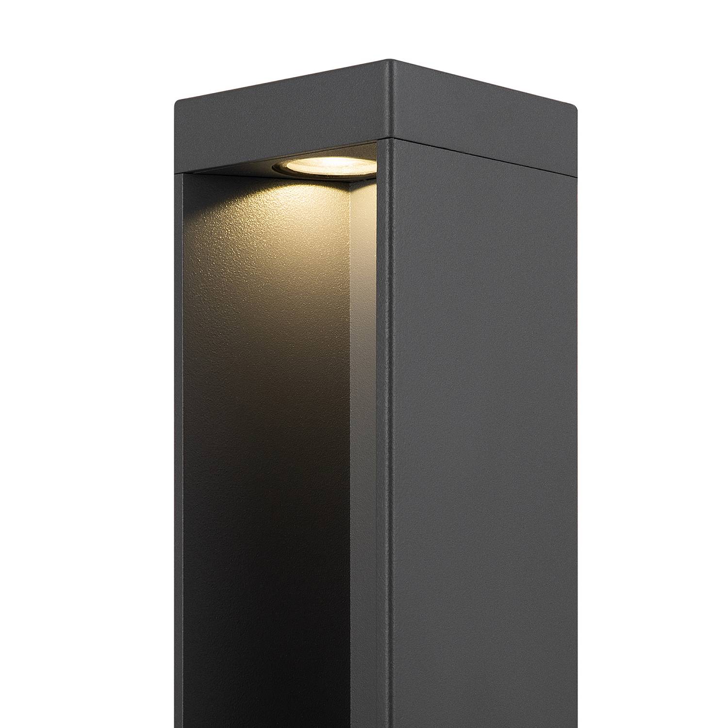 Lampada Da Terra Moderna Per Esterno Alluminio Grigio Luce Led 9W Ip54 O596FL-L9GR4K1