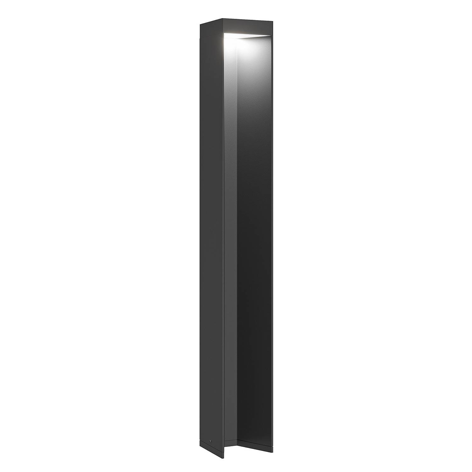 Lampada Da Terra Moderna Per Esterno Alluminio Grigio Luce Led 9W Ip54 O596FL-L9GR4K1