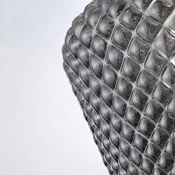 Sospensione Moderna 1 Luce Vetro Grigio Tommy