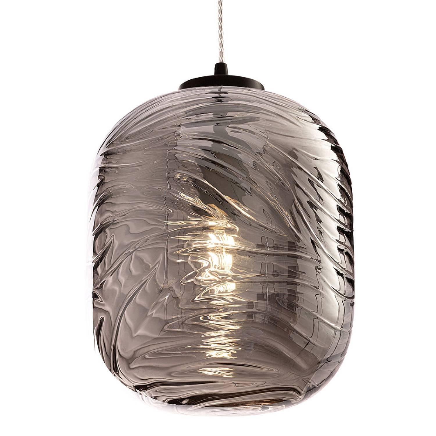 Lampadario A Sospensione Moderno Dunas Metallo Nero Vetro 1 Luce E27 60W Lampadario A Sospensione Moderno Dunas Metallo Nero Vetro 1 Luce E27 60W