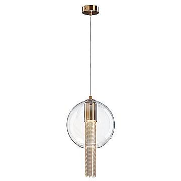 Maytoni Sospensione contemporanea Flusso 1 luce GU10 bronzo metallo vetro