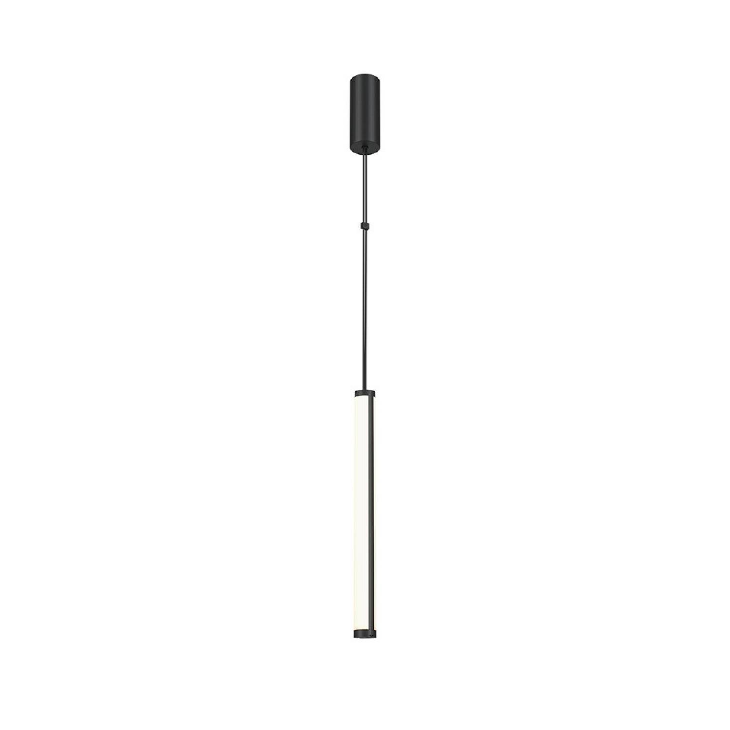 Lampadario A Sospensione Moderno Supersymmetry Alluminio Nero 1 Luce Led 17W P096PL-L11BK