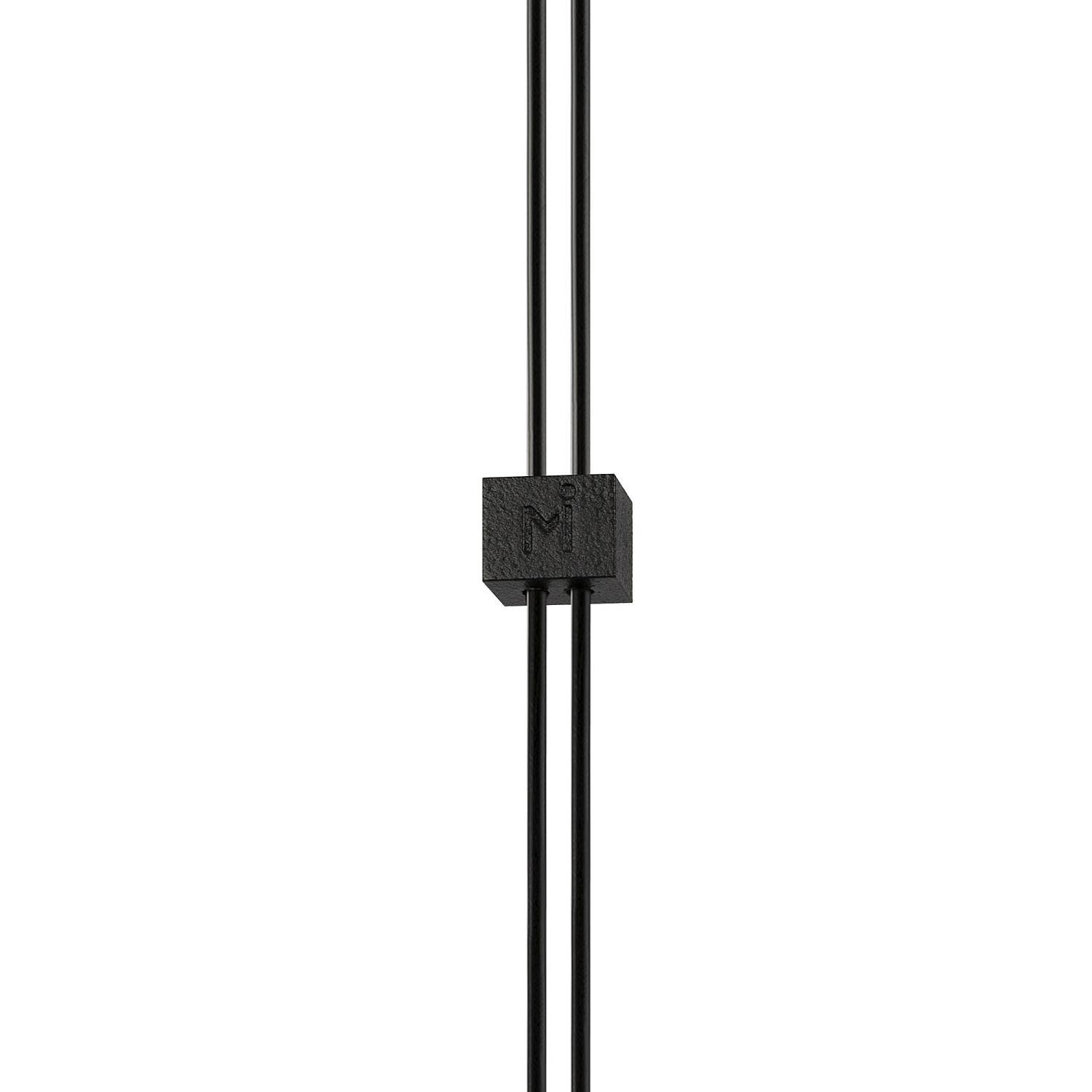 Lampadario A Sospensione Moderno Supersymmetry Alluminio Nero 1 Luce Led 17W P096PL-L11BK
