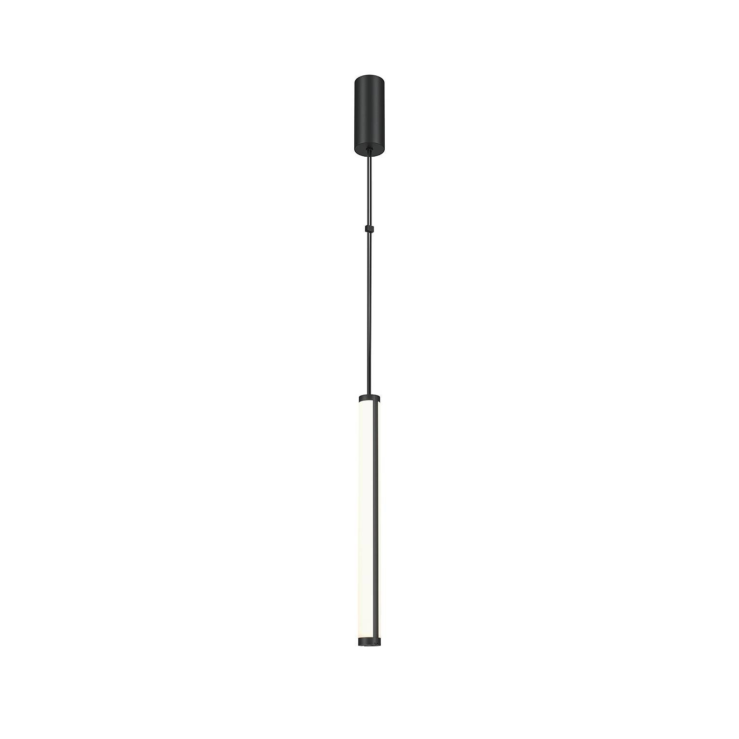 Lampadario A Sospensione Moderno Supersymmetry Alluminio Nero 1 Luce Led 17W P096PL-L11BK
