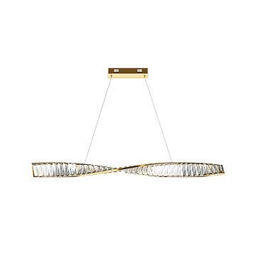 Maytoni Lampadario moderno Krone 1 luce LED integrato ottone metallo cristallo Maytoni Lampadario moderno Krone 1 luce LED integrato ottone metallo cristallo