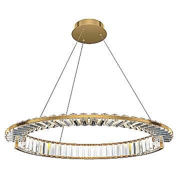 Maytoni Sospensione Moderna Krone 1 luce LED integrato ottone metallo cristallo Maytoni Sospensione Moderna Krone 1 luce LED integrato ottone metallo cristallo
