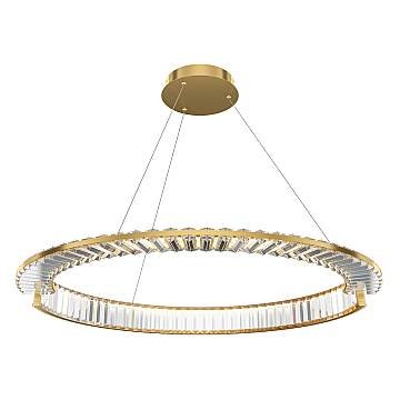 Maytoni Sospensione moderna Krone 1 luce LED integrato ottone metallo cristallo Maytoni Sospensione moderna Krone 1 luce LED integrato ottone metallo cristallo
