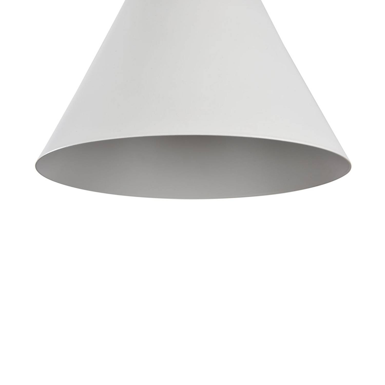 Sospensione Minimal Bicones Metallo Legno Bianco Oro 1 Luce P359-PL-01-W