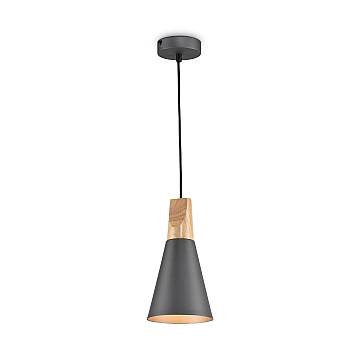 Maytoni Sospensione minimal Bicones 1 luce E27 nero oro metallo