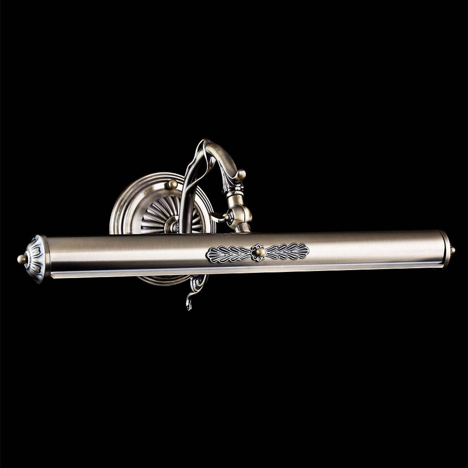 Applique Da Parete Classico Picasso Metallo Bronzo 2 Luci E14 25W PIC114-02-R