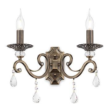 Maytoni applique contemporanea Grace 2 luci E14 ottone metallo Maytoni applique contemporanea Grace 2 luci E14 ottone metallo