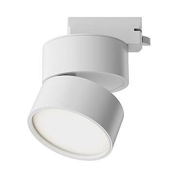 Maytoni Faretto moderno UNITY ONDA 1 luce LED integrato bianco alluminio