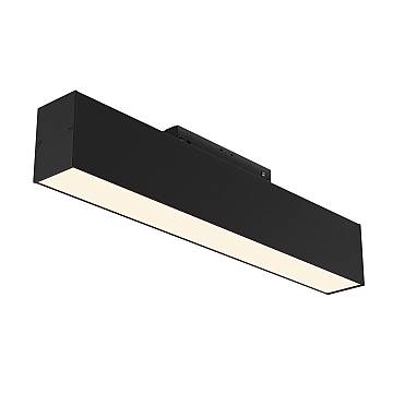 Maytoni Lampada da Binario S35 Basis 1 luce LED integrato nero metallo diffusore opaco