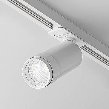 Maytoni Lampada da binario moderna UNITY Focus Zoom 1 luce LED integrato bianco alluminio Maytoni Lampada da binario moderna UNITY Focus Zoom 1 luce LED integrato bianco alluminio
