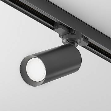 Maytoni Lampada da binario moderna Trinity Focus 1 luce GU10 nero alluminio